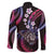 Hawaii Shaka Sign Family Matching Off The Shoulder Long Sleeve Dress and Hawaiian Shirt Fantastic Frangipani Sweet Vibes