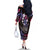 Hawaii Shaka Sign Family Matching Off The Shoulder Long Sleeve Dress and Hawaiian Shirt Fantastic Frangipani Sweet Vibes