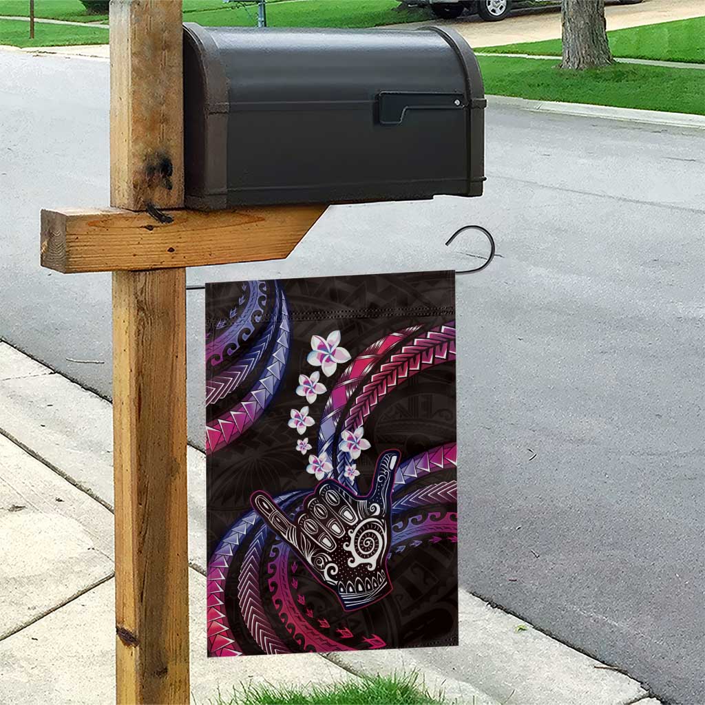 Hawaii Shaka Sign Garden Flag Fantastic Frangipani Sweet Vibes