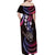 Hawaii Shaka Sign Off Shoulder Maxi Dress Fantastic Frangipani Sweet Vibes