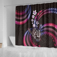 Hawaii Shaka Sign Shower Curtain Fantastic Frangipani Sweet Vibes