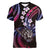 Hawaii Shaka Sign Women V-Neck T-Shirt Fantastic Frangipani Sweet Vibes
