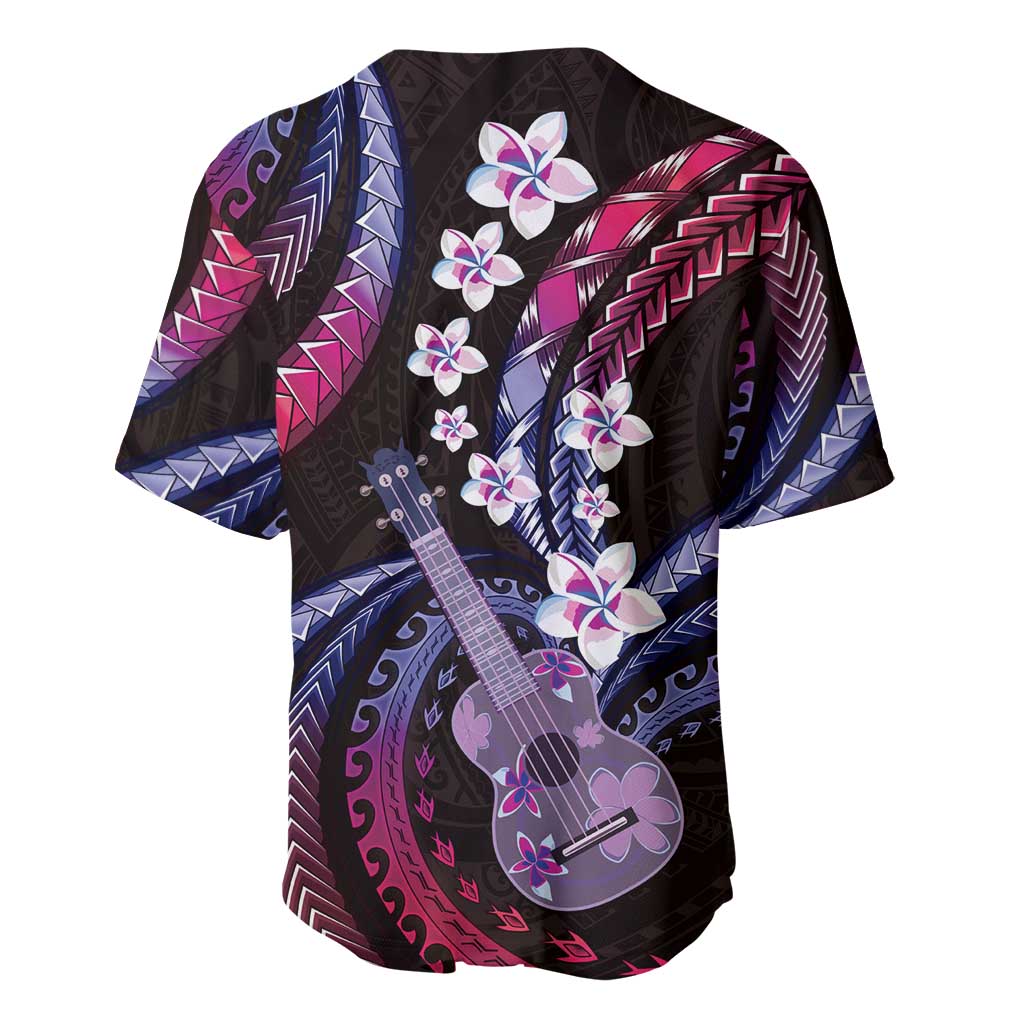 Hawaiian Ukulele Baseball Jersey Sweet Dream Fantastic Plumeria
