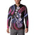 Hawaiian Ukulele Button Sweatshirt Sweet Dream Fantastic Plumeria