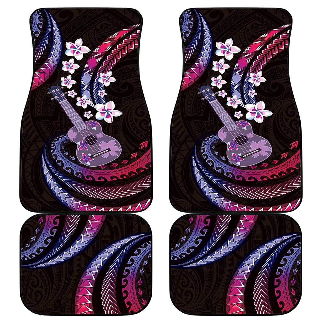 Hawaiian Ukulele Car Mats Sweet Dream Fantastic Plumeria
