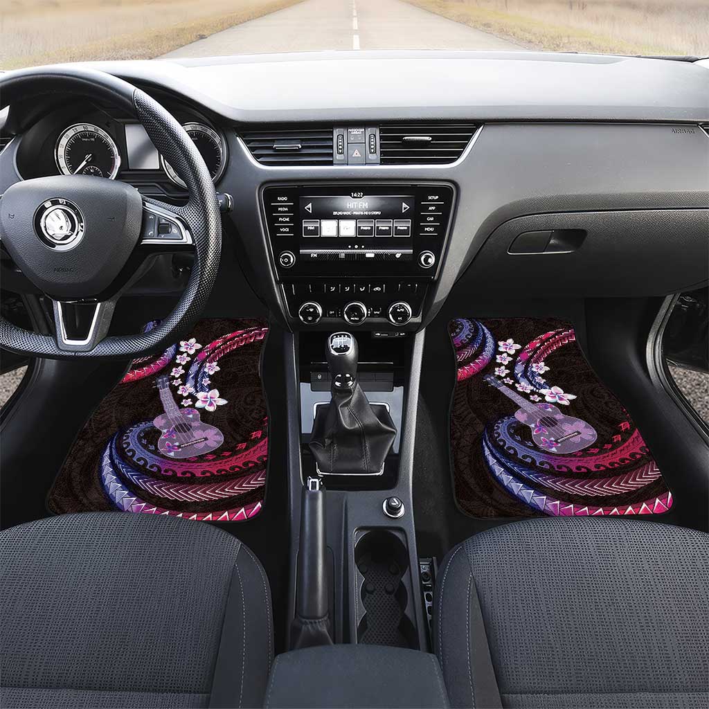 Hawaiian Ukulele Car Mats Sweet Dream Fantastic Plumeria