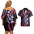 Hawaiian Ukulele Couples Matching Off Shoulder Short Dress and Hawaiian Shirt Sweet Dream Fantastic Plumeria