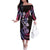 Hawaiian Ukulele Family Matching Off The Shoulder Long Sleeve Dress and Hawaiian Shirt Sweet Dream Fantastic Plumeria