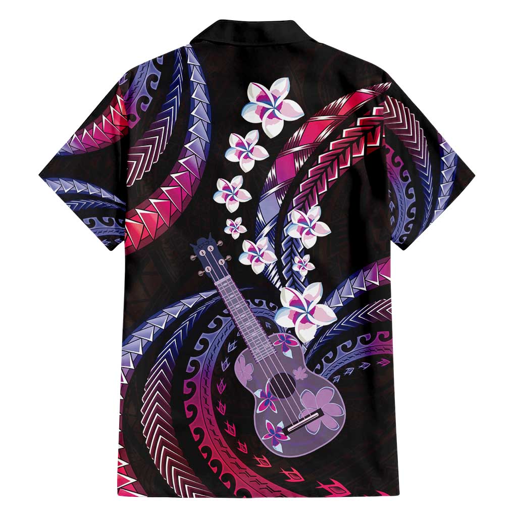 Hawaiian Ukulele Family Matching Puletasi and Hawaiian Shirt Sweet Dream Fantastic Plumeria