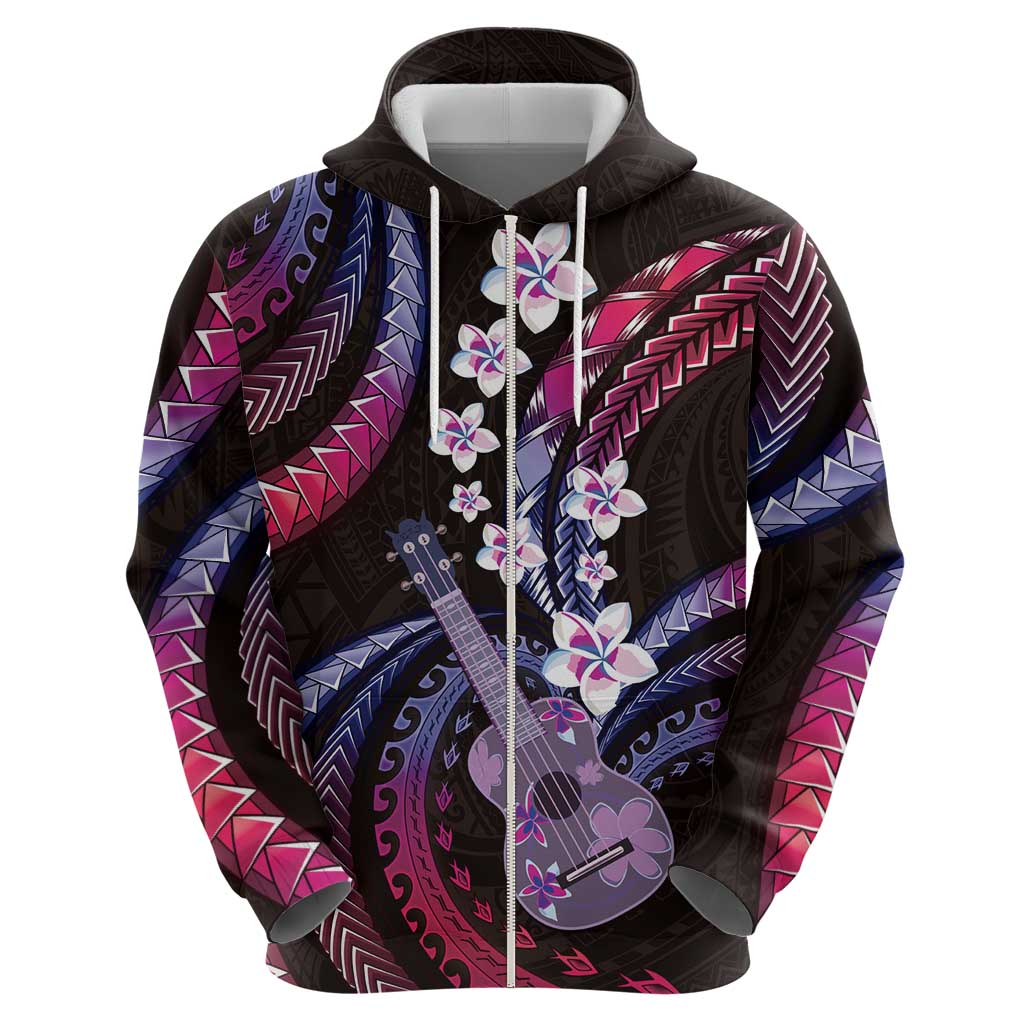 Hawaiian Ukulele Hoodie Sweet Dream Fantastic Plumeria