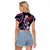 Hawaiian Ukulele Raglan Cropped T Shirt Sweet Dream Fantastic Plumeria