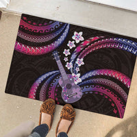 Hawaiian Ukulele Rubber Doormat Sweet Dream Fantastic Plumeria