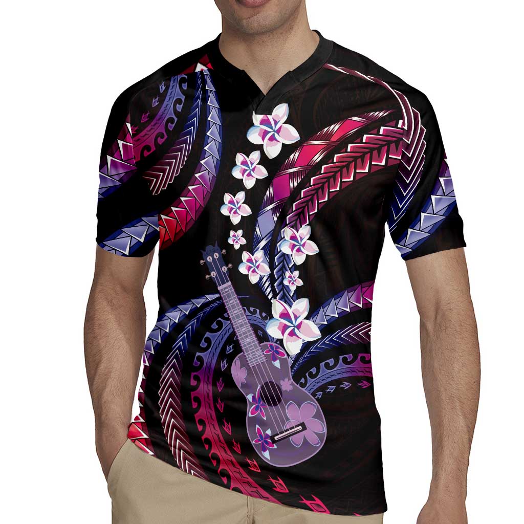 Hawaiian Ukulele Rugby Jersey Sweet Dream Fantastic Plumeria