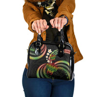 Hawaii Turtles Plumeria Shoulder Handbag Reggae Polynesian Pattern LT01 One Size Reggae - Polynesian Pride