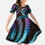 Hawaii Turtles Plumeria Family Matching Puletasi and Hawaiian Shirt Amethyst Gradient Polynesian Pattern