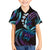 Hawaii Turtles Plumeria Kid Hawaiian Shirt Amethyst Gradient Polynesian Pattern
