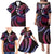 Hawaii Turtles Plumeria Family Matching Puletasi and Hawaiian Shirt Sweet Gradient Polynesian Pattern