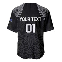 Custom New Zealand 2024 Rugby Baseball Jersey Silver Fern Aotearoa Kiwi LT01 - Polynesian Pride