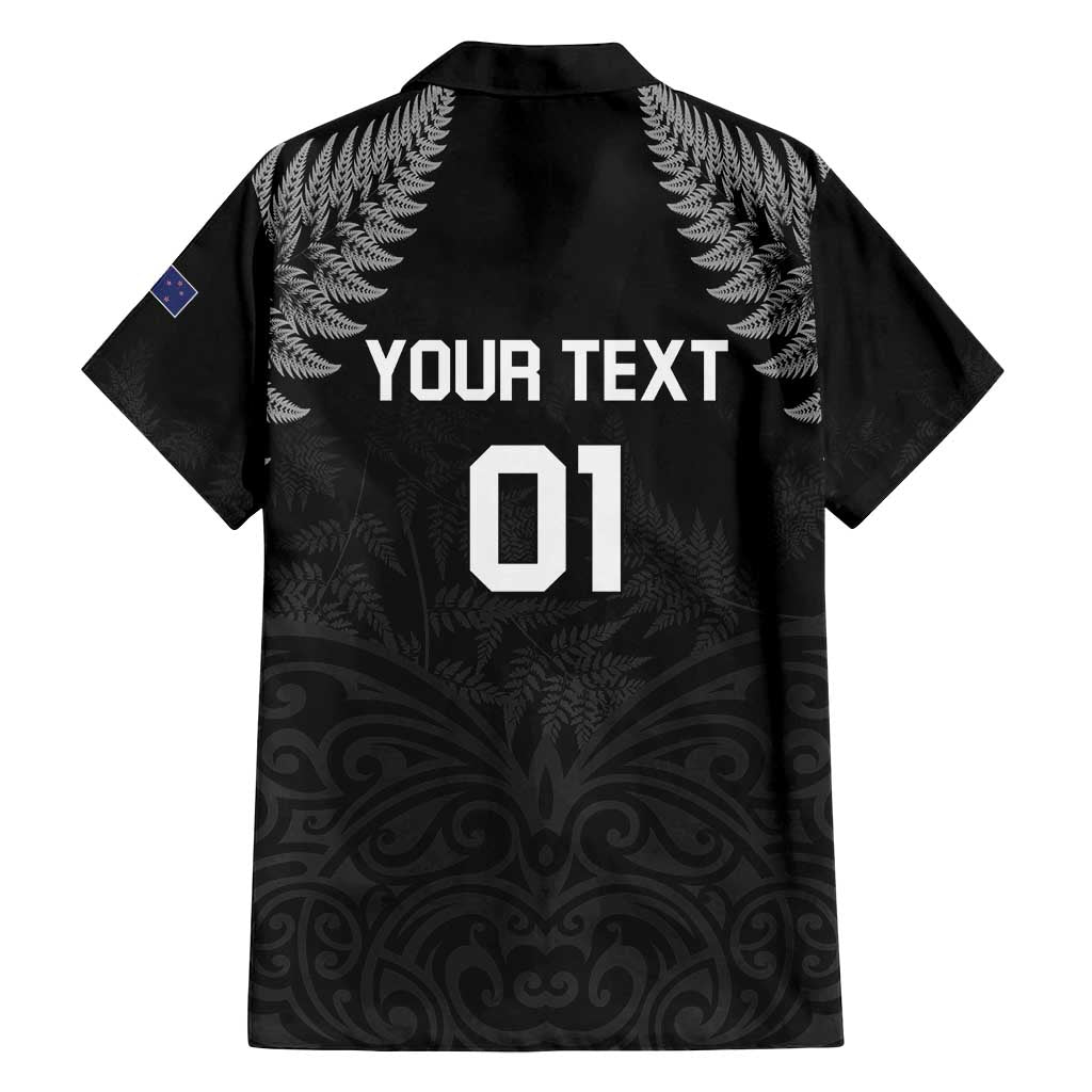 Custom New Zealand 2024 Rugby Family Matching Summer Maxi Dress and Hawaiian Shirt Silver Fern Aotearoa Kiwi