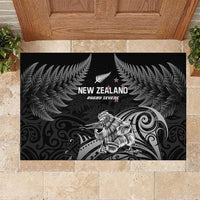 New Zealand 2024 Rugby Rubber Doormat Silver Fern Aotearoa Kiwi