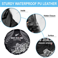 New Zealand 2024 Rugby Spare Tire Cover Silver Fern Aotearoa Kiwi