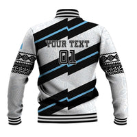 Custom Fiji 2024 Rugby Baseball Jacket Fijian Tapa Pattern