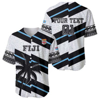 Custom Fiji 2024 Rugby Baseball Jersey Fijian Tapa Pattern