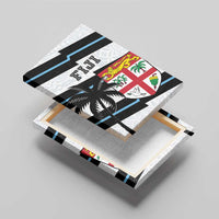 Fiji 2024 Rugby Canvas Wall Art Fijian Tapa Pattern