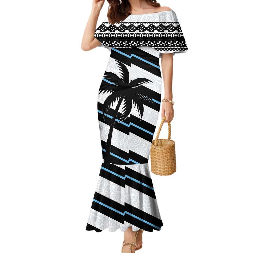 Custom Fiji 2024 Rugby Family Matching Mermaid Dress and Hawaiian Shirt Fijian Tapa Pattern