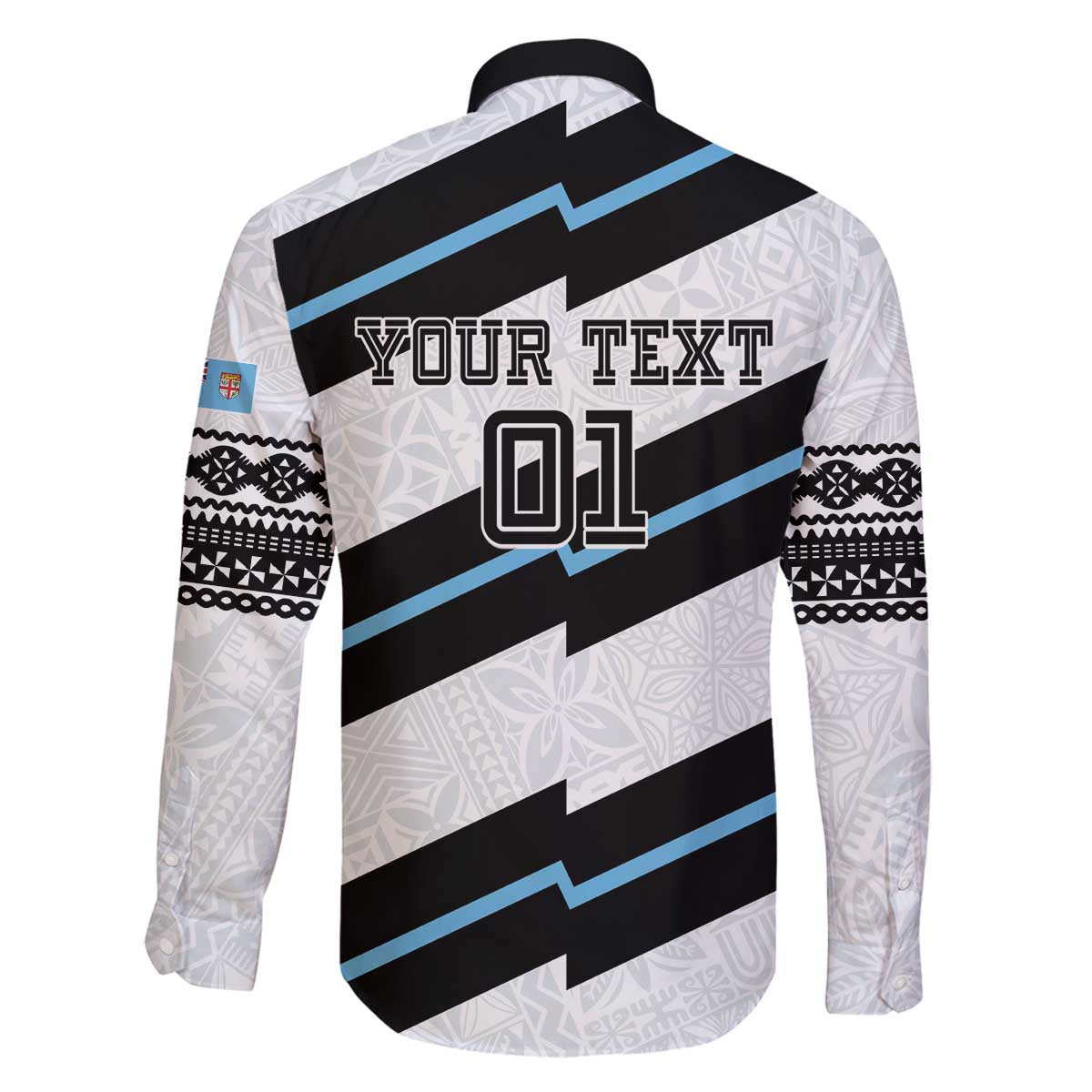 Custom Fiji 2024 Rugby Family Matching Off Shoulder Short Dress and Hawaiian Shirt Fijian Tapa Pattern