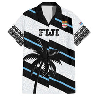 Custom Fiji 2024 Rugby Hawaiian Shirt Fijian Tapa Pattern LT01 White - Polynesian Pride