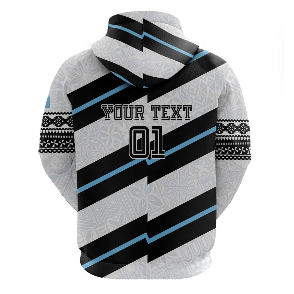 Custom Fiji 2024 Rugby Hoodie Fijian Tapa Pattern LT01 - Polynesian Pride