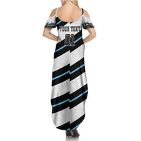 Custom Fiji 2024 Rugby Summer Maxi Dress Fijian Tapa Pattern LT01 - Polynesian Pride