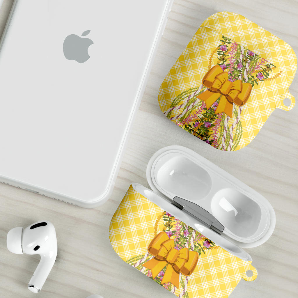 Hawaii Palaka Pikake Lokelani Plumeria AirPods Case Melemele Coquette Bow
