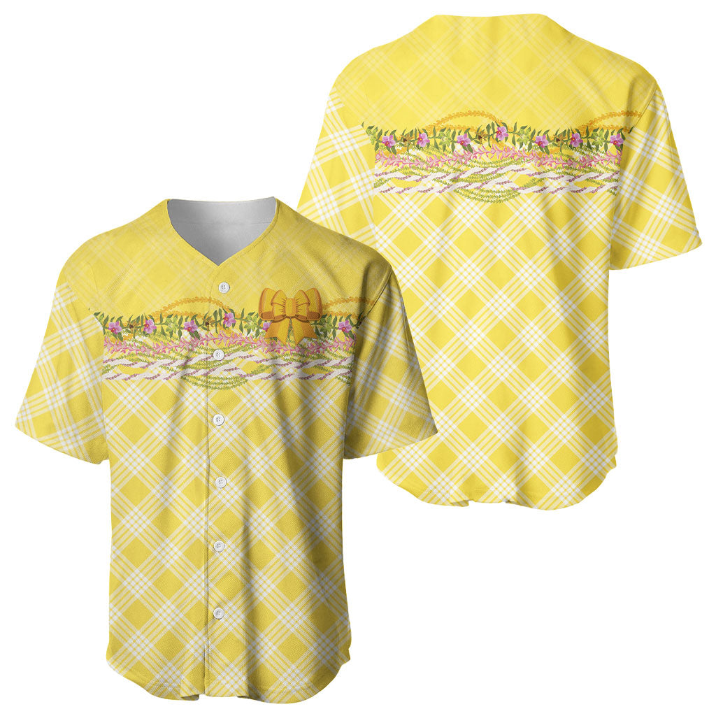 Hawaii Palaka Pikake Lokelani Plumeria Baseball Jersey Melemele Coquette Bow