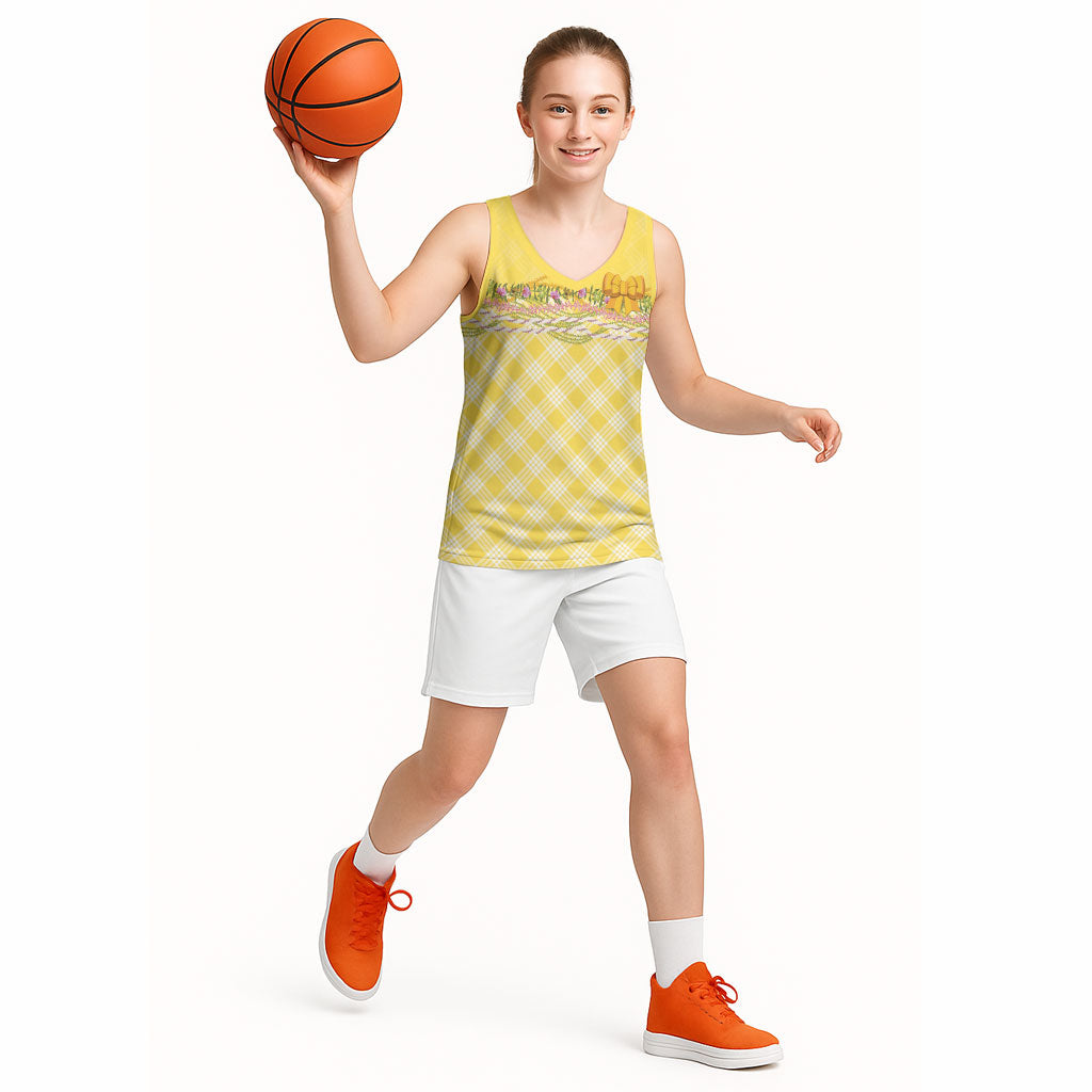 Hawaii Palaka Pikake Lokelani Plumeria Basketball Jersey Melemele Coquette Bow