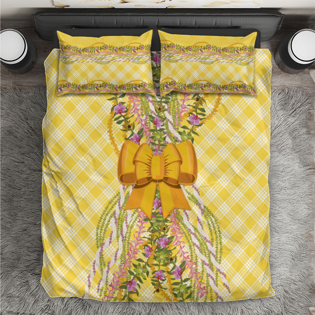 Hawaii Palaka Pikake Lokelani Plumeria Bedding Set Melemele Coquette Bow