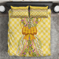 Hawaii Palaka Pikake Lokelani Plumeria Bedding Set Melemele Coquette Bow