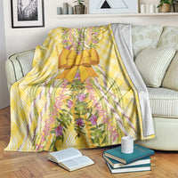 Hawaii Palaka Pikake Lokelani Plumeria Blanket Melemele Coquette Bow