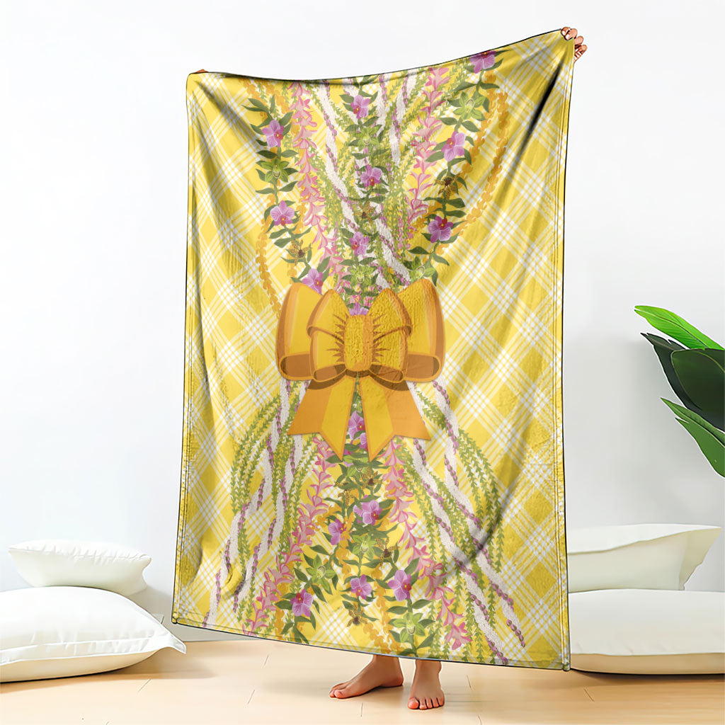 Hawaii Palaka Pikake Lokelani Plumeria Blanket Melemele Coquette Bow