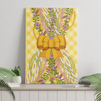 Hawaii Palaka Pikake Lokelani Plumeria Canvas Wall Art Melemele Coquette Bow