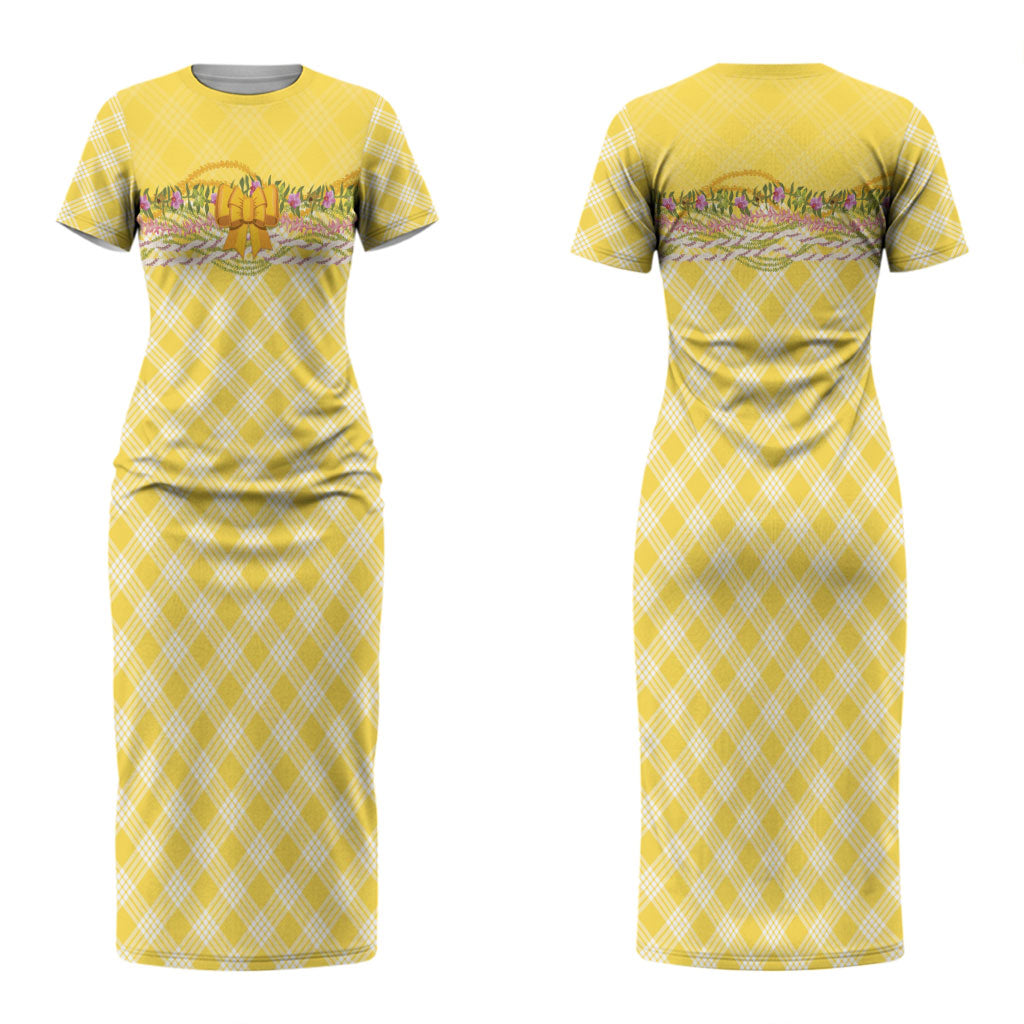 Hawaii Palaka Pikake Lokelani Plumeria Couples Matching Short Sleeve Bodycon Dress and Hawaiian Shirt Melemele Coquette Bow LT01 - Polynesian Pride