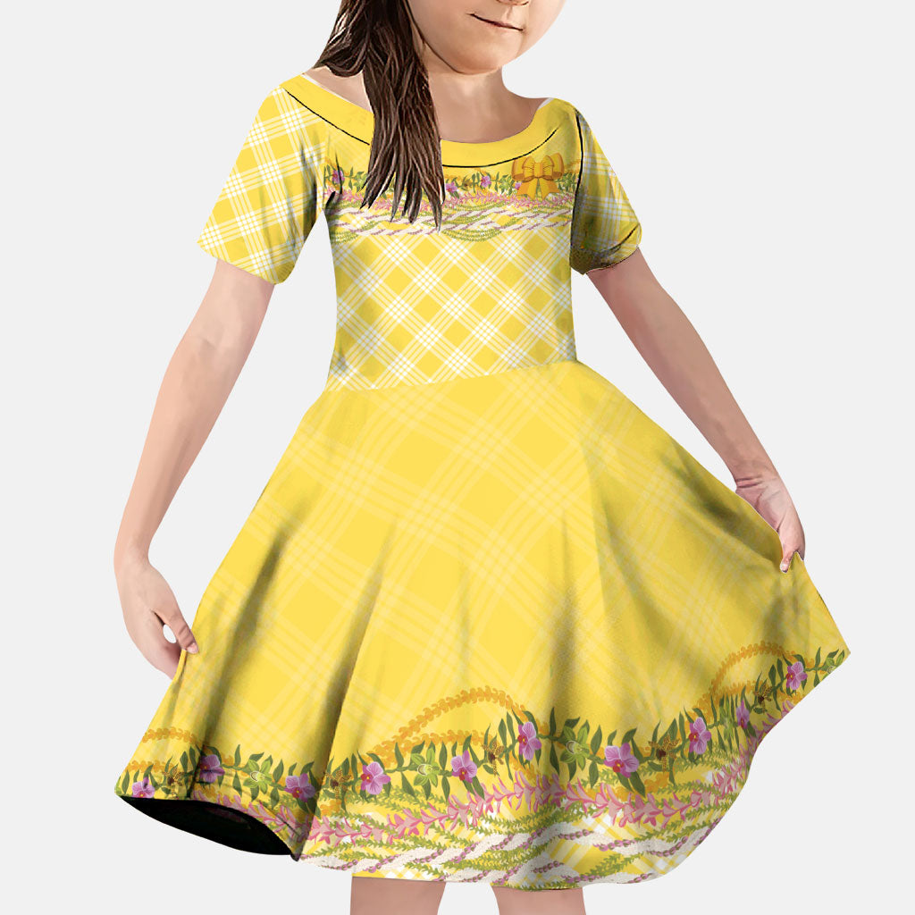 Hawaii Palaka Pikake Lokelani Plumeria Family Matching Long Sleeve Bodycon Dress and Hawaiian Shirt Melemele Coquette Bow