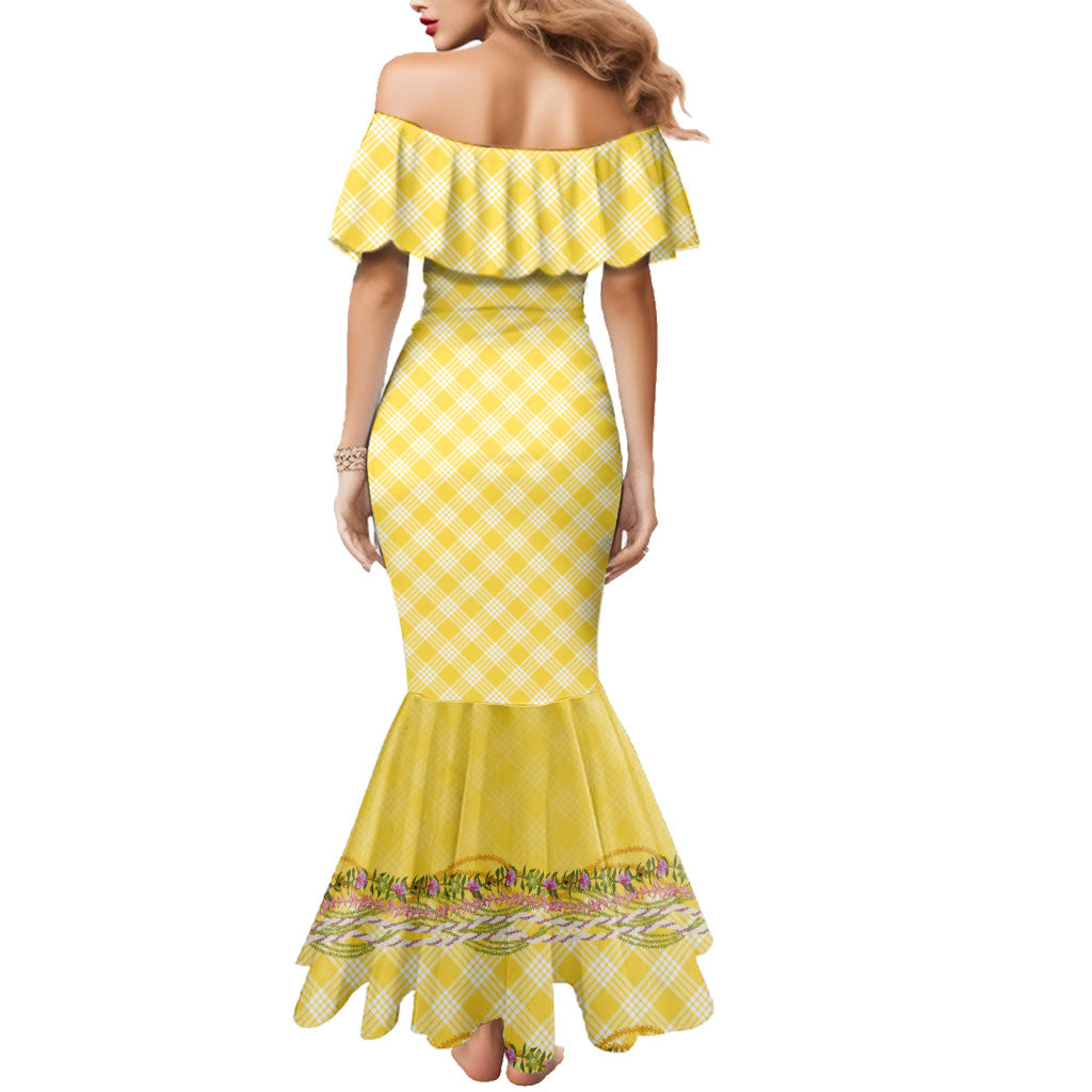 Hawaii Palaka Pikake Lokelani Plumeria Family Matching Mermaid Dress and Hawaiian Shirt Melemele Coquette Bow