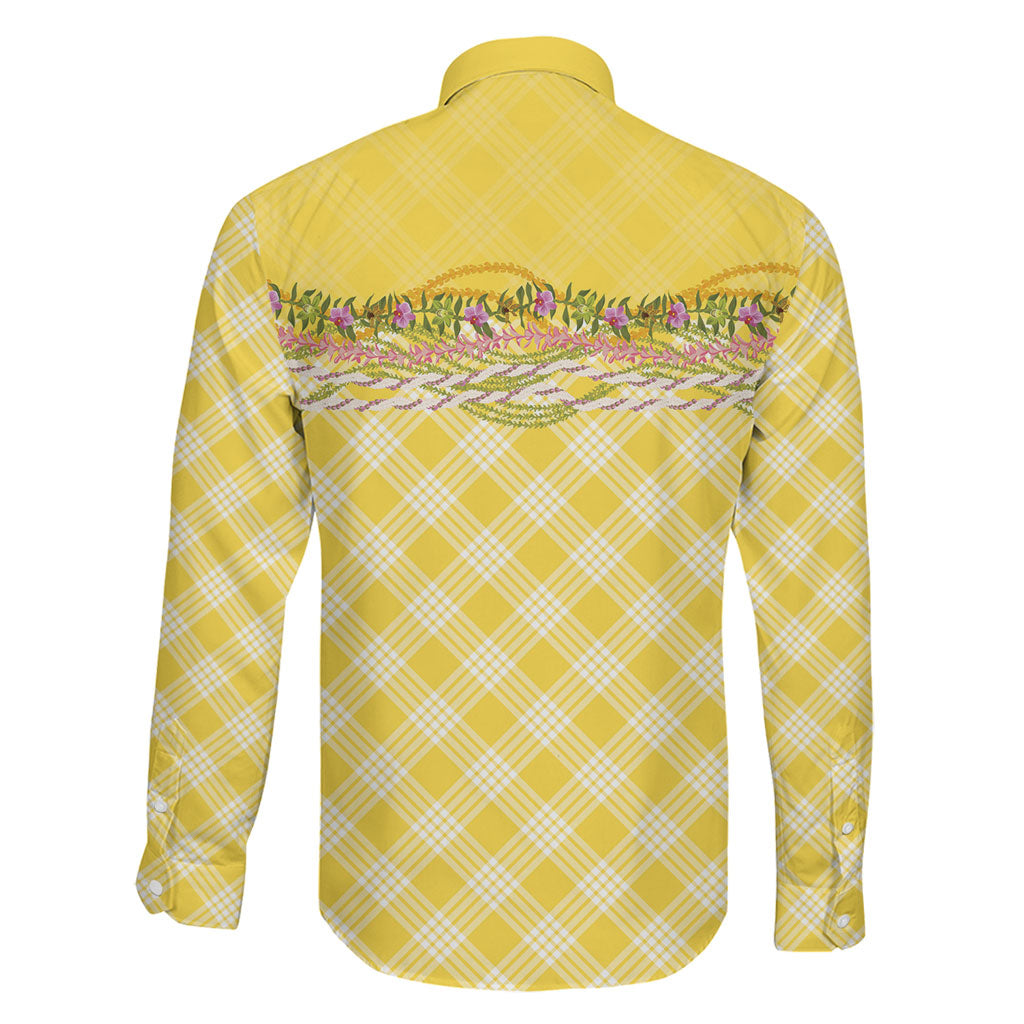Hawaii Palaka Pikake Lokelani Plumeria Family Matching Off The Shoulder Long Sleeve Dress and Hawaiian Shirt Melemele Coquette Bow