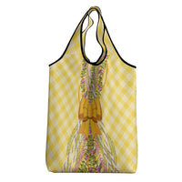 Hawaii Palaka Pikake Lokelani Plumeria Grocery Bag Melemele Coquette Bow