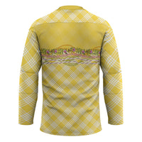 Hawaii Palaka Pikake Lokelani Plumeria Hockey Jersey Melemele Coquette Bow