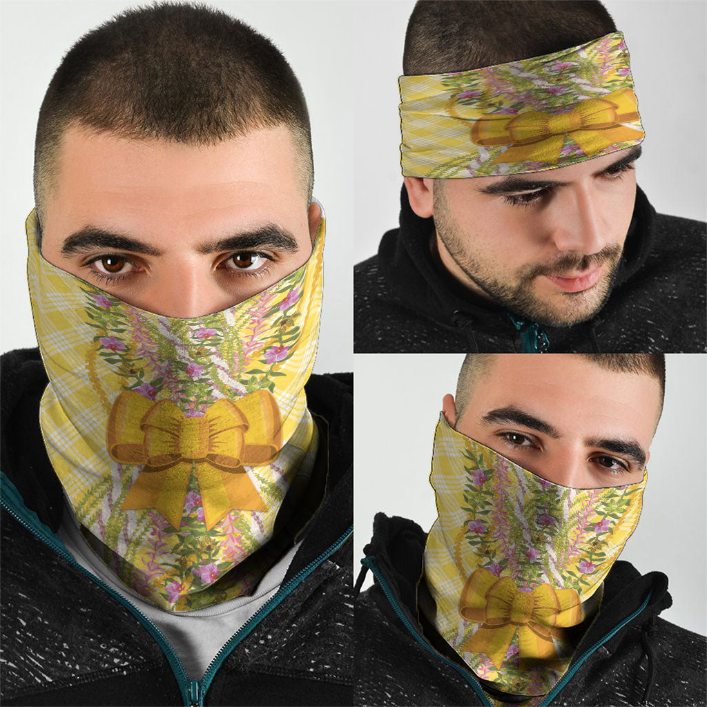 Hawaii Palaka Pikake Lokelani Plumeria Neck Gaiter Melemele Coquette Bow