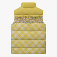 Hawaii Palaka Pikake Lokelani Plumeria Sleeveless Puffer Jacket Melemele Coquette Bow