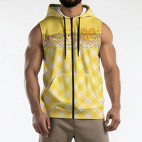 Hawaii Palaka Pikake Lokelani Plumeria Sleeveless Zip Hoodie Melemele Coquette Bow
